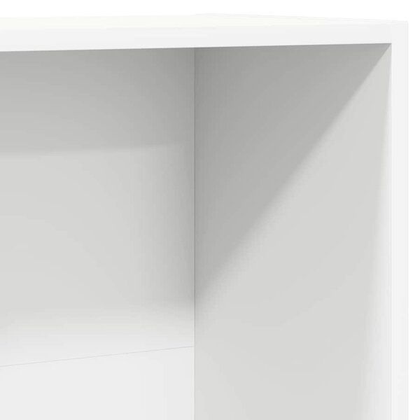 Fehér szerelt fa könyv-/TV-szekrény 36 x 30 x 114 cm