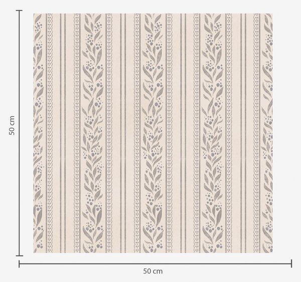 Tapéta Csíkok csipkével és szürke-bézs színű ágacskákkal, Tapétá geometria, Tapétá geometria csíkok, a00814 : Uwalls.hu