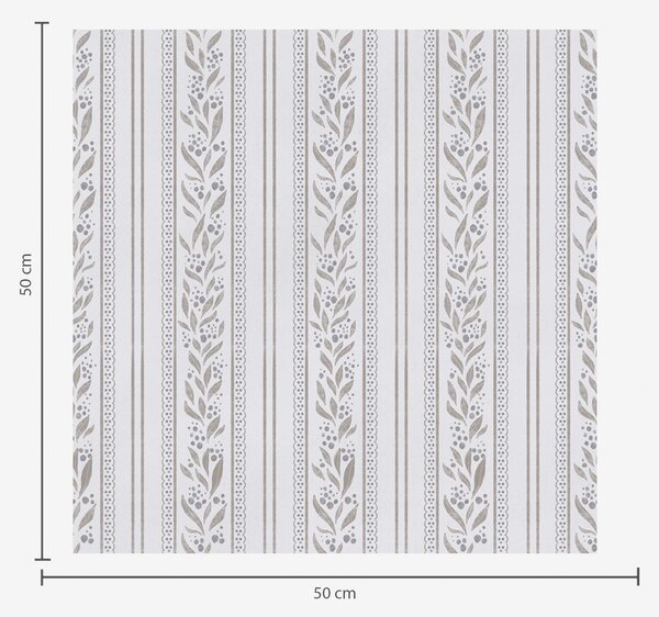 Tapéta Csíkok csipkével és ágacskákkal hűvös fehér alapon, Tapétá geometria, Tapétá geometria csíkok, a00814v1 : Uwalls.hu
