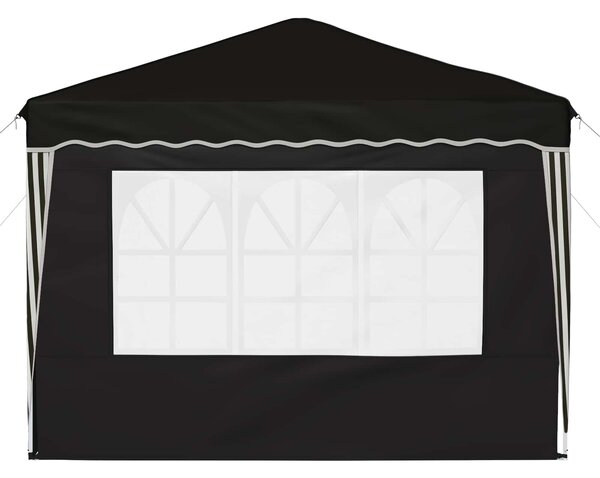 VidaXL Parti sátor 288 x 288 x 245 cm, Oxford Szövet, Fekete