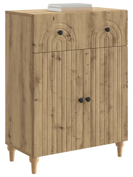 VidaXL Széf Kézműves Tölgy 66 x 34,5 x 90 cm Szerelt Fa