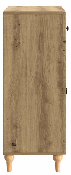 VidaXL Széf Kézműves Tölgy 66 x 34,5 x 90 cm Szerelt Fa