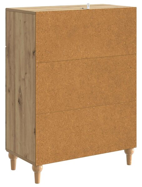 VidaXL Széf Kézműves Tölgy 66 x 34,5 x 90 cm Szerelt Fa