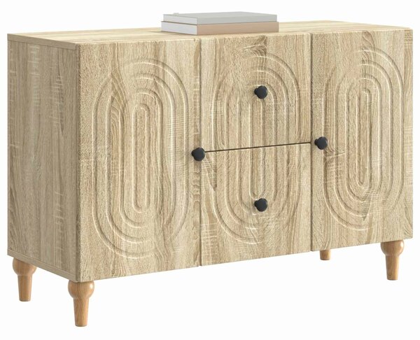 VidaXL TV szekrény fiókkal Sonoma Tölgy 89 x 34,5 x 60 cm Szerelt Fa