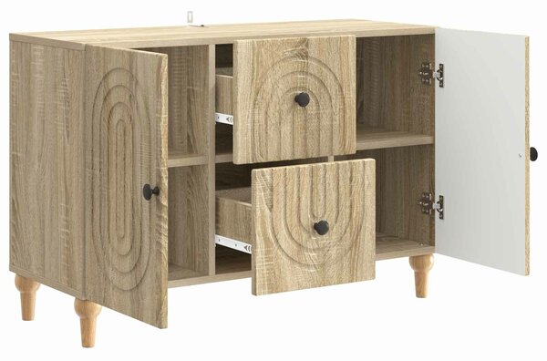 VidaXL TV szekrény fiókkal Sonoma Tölgy 89 x 34,5 x 60 cm Szerelt Fa
