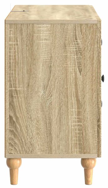 VidaXL TV szekrény fiókkal Sonoma Tölgy 89 x 34,5 x 60 cm Szerelt Fa