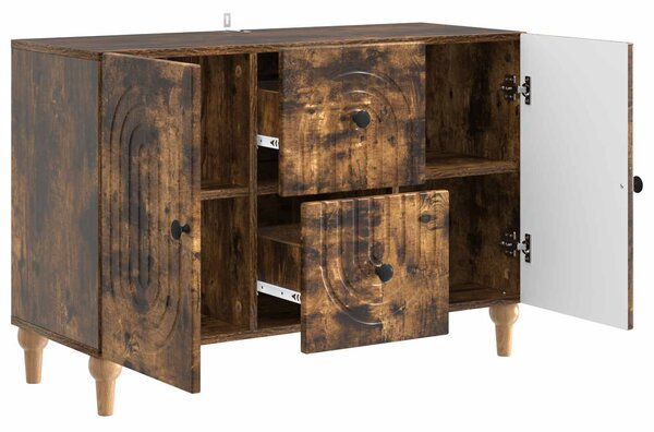 VidaXL TV szekrény Füstös Tölgy 89 x 34,5 x 60 cm Szerelt Fa