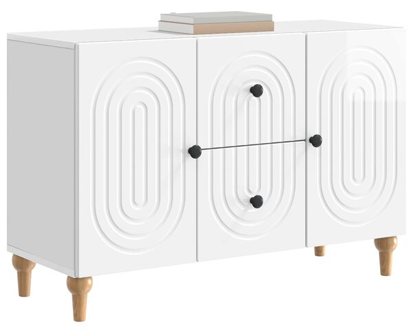 VidaXL TV szekrény Magasfényű Fehér 89 x 34,5 x 60 cm Szerelt Fa