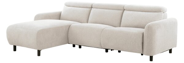 Relax sarokkanapé Revbena 100, Kárpit, 86x274x181cm, Krém
