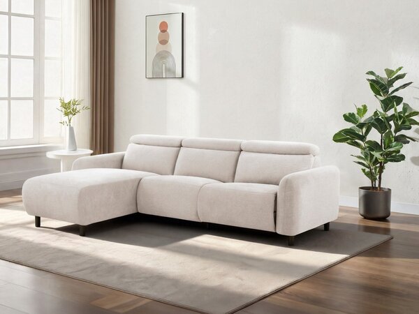 Relax sarokkanapé Revbena 100, Kárpit, 86x274x181cm, Krém