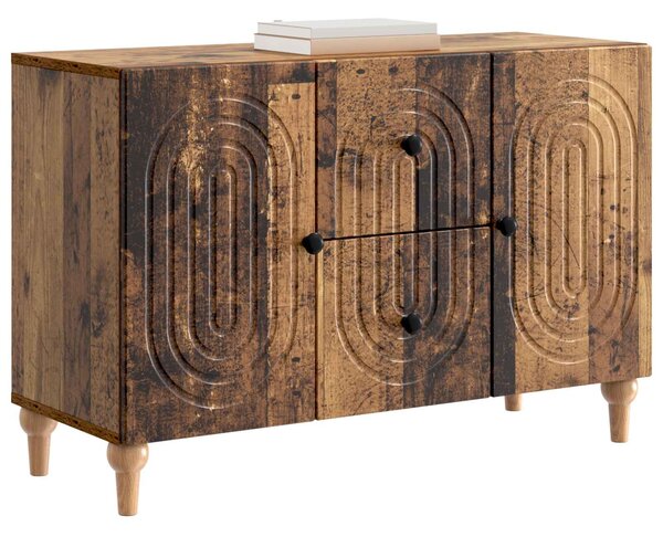 VidaXL TV szekrény fiókkal Antik Fa 89 x 34,5 x 60 cm Szerelt Fa
