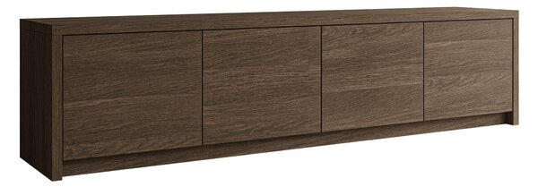 TV-állvány Lectio, Laminált forgácslap, 51x198x40cm, Sötét tölgy