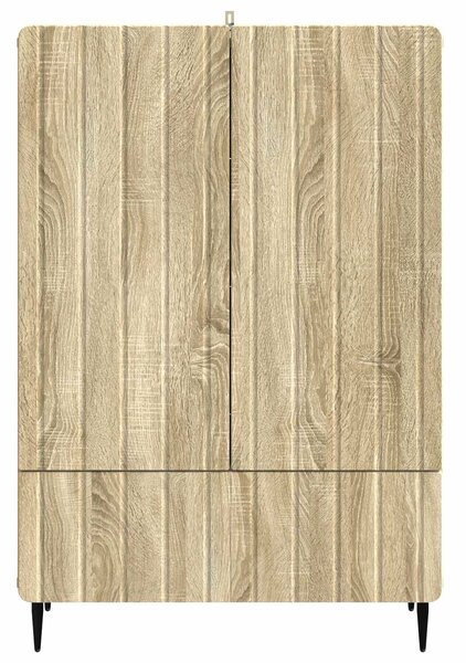 VidaXL Széf Sonoma Tölgy 66 x 34,5 x 97 cm Szerelt Fa