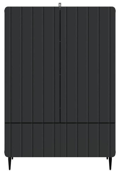 VidaXL Széf Fekete 66 x 34,5 x 97 cm Szerelt Fa