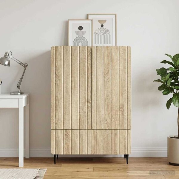 VidaXL Széf Sonoma Tölgy 66 x 34,5 x 97 cm Szerelt Fa