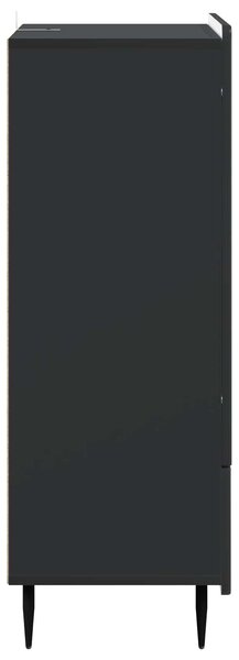 VidaXL Széf Fekete 66 x 34,5 x 97 cm Szerelt Fa