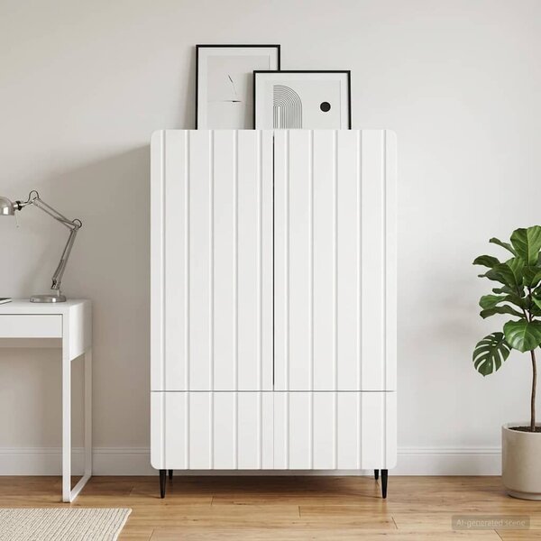 VidaXL Széf Fehér 66 x 34,5 x 97 cm Szerelt Fa