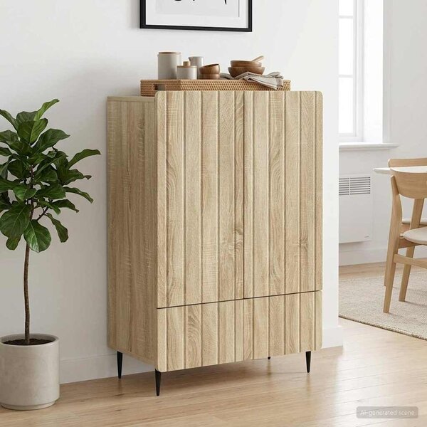 VidaXL Széf Sonoma Tölgy 66 x 34,5 x 97 cm Szerelt Fa