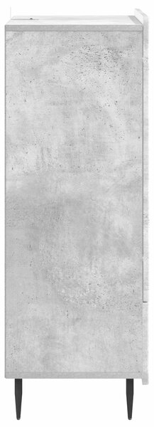 VidaXL Széf Betonszürke 66 x 34,5 x 97 cm Szerelt Fa