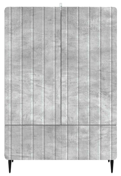 VidaXL Széf Betonszürke 66 x 34,5 x 97 cm Szerelt Fa