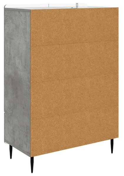 VidaXL Széf Betonszürke 66 x 34,5 x 97 cm Szerelt Fa