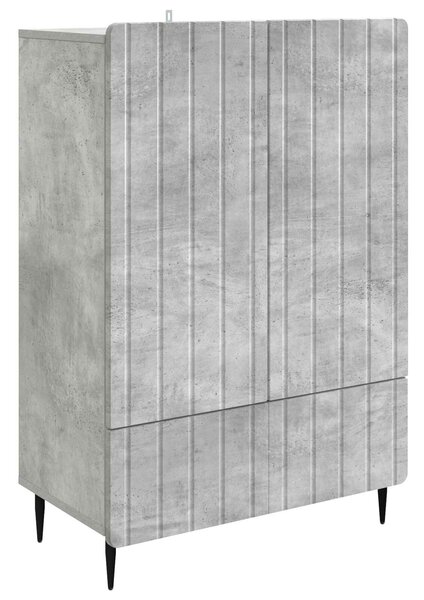 VidaXL Széf Betonszürke 66 x 34,5 x 97 cm Szerelt Fa