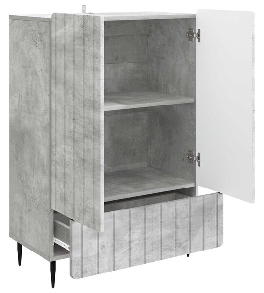 VidaXL Széf Betonszürke 66 x 34,5 x 97 cm Szerelt Fa