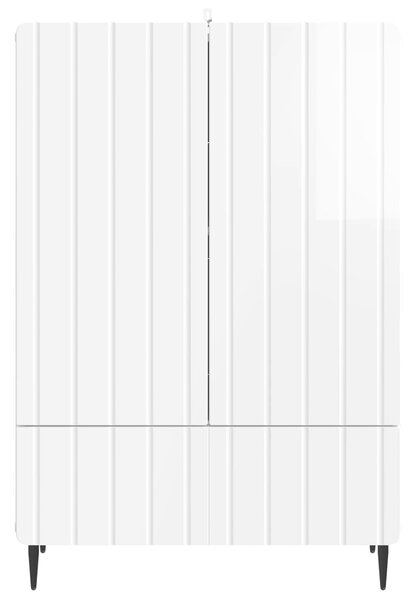 VidaXL Széf Magasfényű Fehér 66 x 34,5 x 97 cm Szerelt Fa