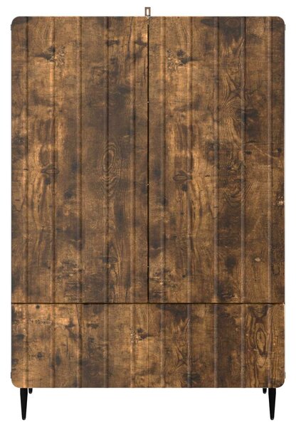 VidaXL Széf Füstös Tölgy 66 x 34,5 x 97 cm Szerelt Fa