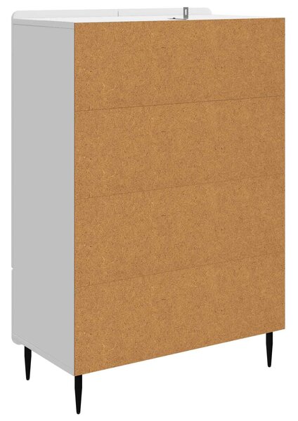 VidaXL Széf Magasfényű Fehér 66 x 34,5 x 97 cm Szerelt Fa