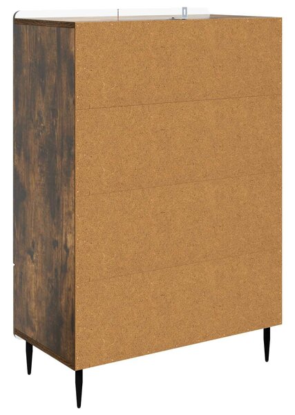 VidaXL Széf Füstös Tölgy 66 x 34,5 x 97 cm Szerelt Fa