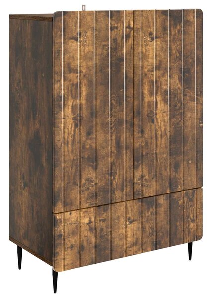 VidaXL Széf Füstös Tölgy 66 x 34,5 x 97 cm Szerelt Fa