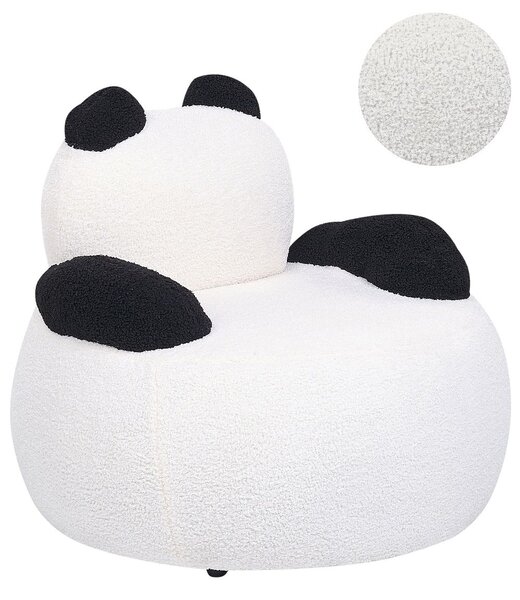 Gyerekfotel Panda VIBY Buklé Fehér