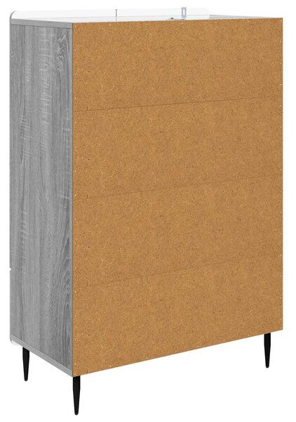 VidaXL Széf Szürke Sonoma 66 x 34,5 x 97 cm Szerelt Fa