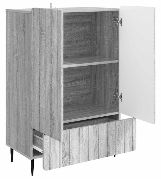 VidaXL Széf Szürke Sonoma 66 x 34,5 x 97 cm Szerelt Fa