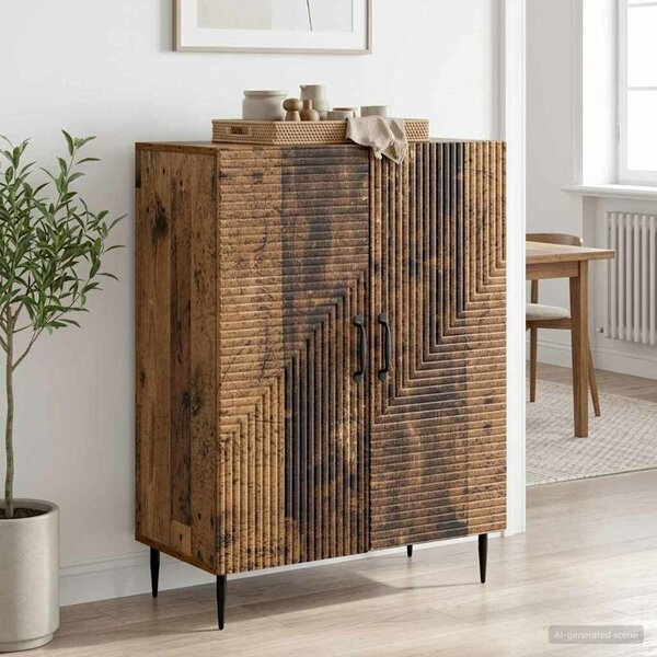 VidaXL Széf Antik Fa 66 x 34,5 x 89,5 cm Szerelt Fa