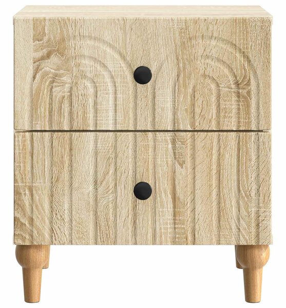 VidaXL Éjjeliszekrény 2 pcs Sonoma Tölgy 43 x 34,5 x 48 cm Szerelt Fa