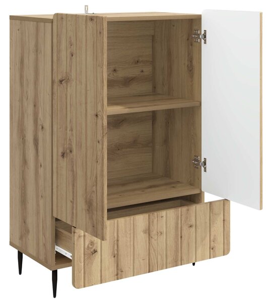 VidaXL Széf Kézműves Tölgy 66 x 34,5 x 97 cm Szerelt Fa