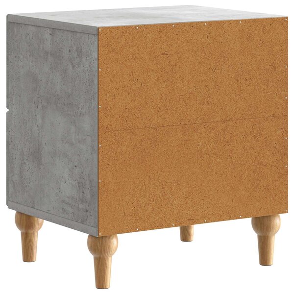 VidaXL Éjjeliszekrény 2 pcs Betonszürke 43 x 34,5 x 48 cm Szerelt Fa