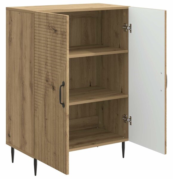 VidaXL Széf Kézműves Tölgy 66 x 34,5 x 89,5 cm Szerelt Fa