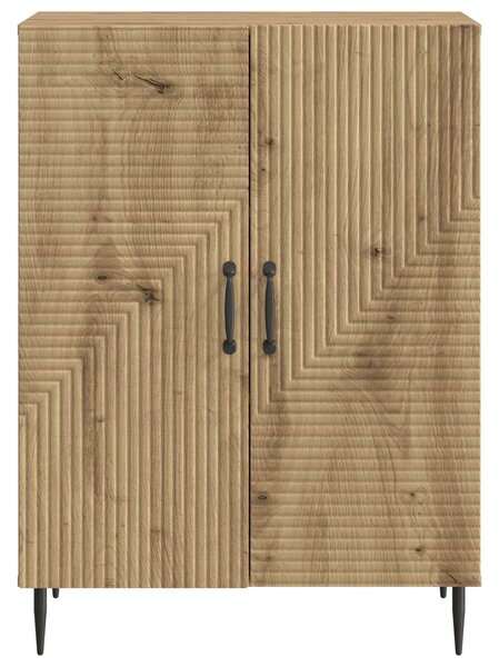 VidaXL Széf Kézműves Tölgy 66 x 34,5 x 89,5 cm Szerelt Fa