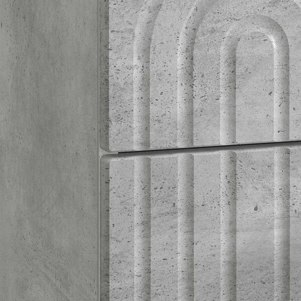 VidaXL Éjjeliszekrény 2 pcs Betonszürke 43 x 34,5 x 48 cm Szerelt Fa