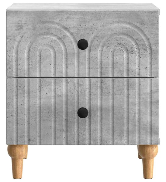 VidaXL Éjjeliszekrény 2 pcs Betonszürke 43 x 34,5 x 48 cm Szerelt Fa