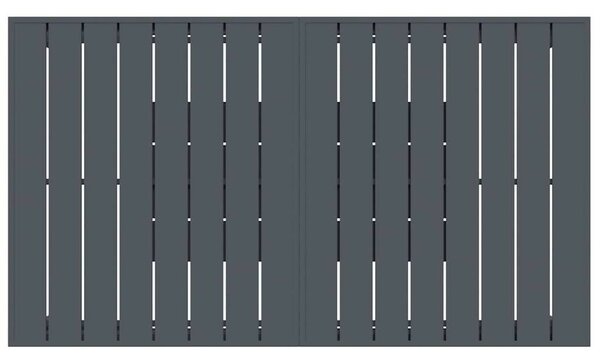 VidaXL Kert étkező szett 7 pcs Antracit polirattan