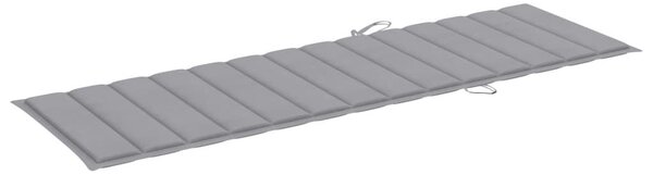 VidaXL Akácfa Napozóágy - Szürke - 200cm