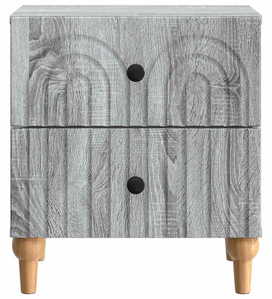VidaXL Éjjeliszekrény 2 pcs Szürke Sonoma 43 x 34,5 x 48 cm Szerelt Fa