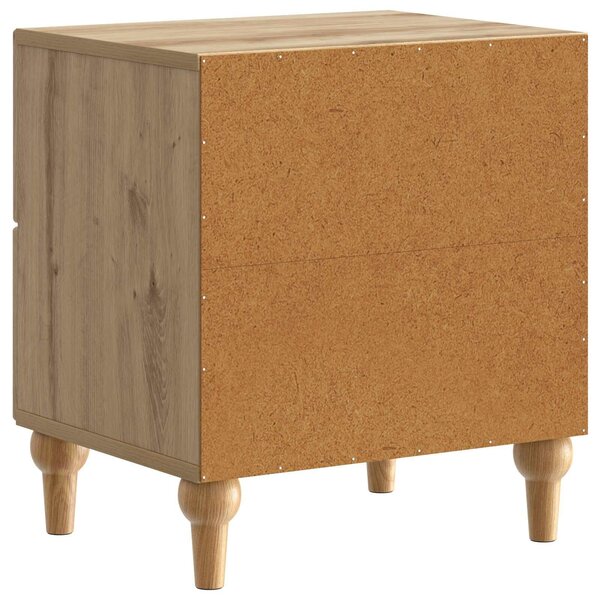 VidaXL Éjjeliszekrény fiókkal 2 pcs Kézműves Tölgy 43 x 34,5 x 48 cm
