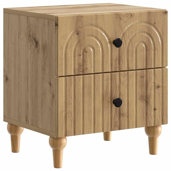 VidaXL Éjjeliszekrény fiókkal 2 pcs Kézműves Tölgy 43 x 34,5 x 48 cm