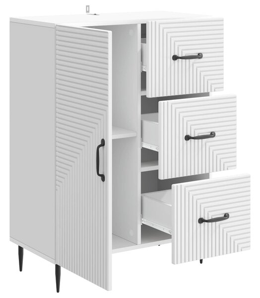 VidaXL Széf Fehér 66 x 34,5 x 89,5 cm Szerelt Fa