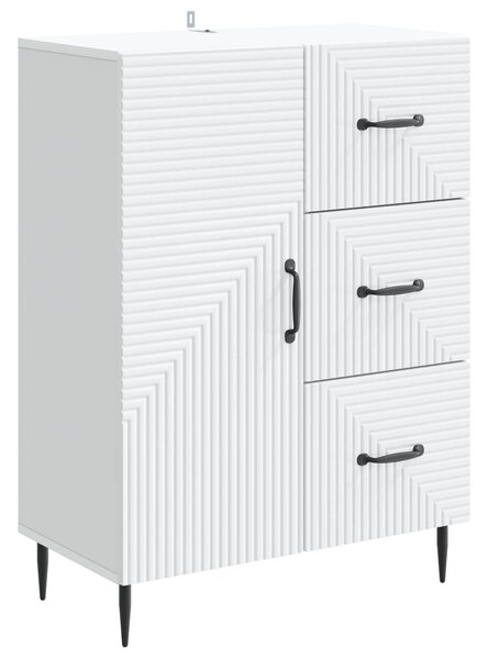 VidaXL Széf Fehér 66 x 34,5 x 89,5 cm Szerelt Fa